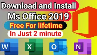 How to Download and Install Original Microsoft Office 2019 Free for Windows 10 on Lifetime  Ms Word [upl. by Ora]