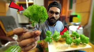 How I make Architecture Miniature tree model  No cost  Sam E STUDIO [upl. by Ravilob]