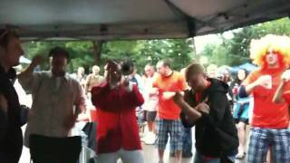 Trumpet Player  Saratoga Race Track on Travers Day Part 2 [upl. by Hamilton565]