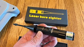 Laser Bore Sight Kit Bright Green BoreSighter for 17 to 12GA Caliber boresight laser review [upl. by Atnoed118]