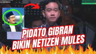 HEBOH  PIDATO GIBRAN BLUNDER LAGI NETIZEN NGAMUK quotWAPRES GAK PANDAI amp MALASquot [upl. by Afnin]