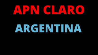 COMO CONFIGURAR INTERNET 4G5G APN CLARO ARGENTINA 2024CONFIGURAR INTERNET TELEFONO ANDROID APN [upl. by Ydeh739]