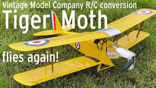 Tiger Moth remaiden after repair 16322 [upl. by Ezri398]