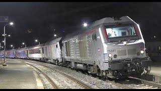 SNCF Clap de fin des Trains Autos Couchettes du ParisBriançon  French car sleeper express [upl. by Jerrold]