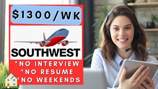 Southwest is Hiring Multiple Remote Jobs No Interview No Resume No Phone Work From Home Jobs 2024 [upl. by Beverlee]