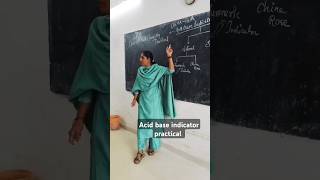 ACID BASE INDICATOR CLASS10th CHEMISTRY PRACTICAL SHORTS  NAMRATA TRIPATHI MAM [upl. by Nnyliak]