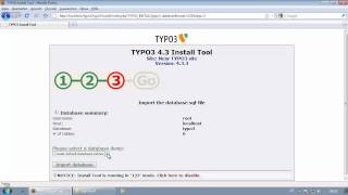 07TYPO3Installation auf einem WindowsPCmp4 [upl. by Biernat822]