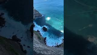 Are you brave enough to take a jump from a cliff in Nusa Penida bali bungeejumping travel [upl. by Yenitsed]