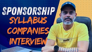 Detailed Discussion  Feb Batch Sponsorship 2025 Syllabus per Pattern Interview Companies [upl. by Einaffyt]