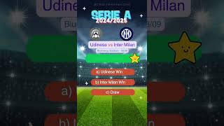 Udinese vs Inter Milan Serie A 20242025 Prediction  Who Will Win match prediction intermilan [upl. by Nahtaoj]