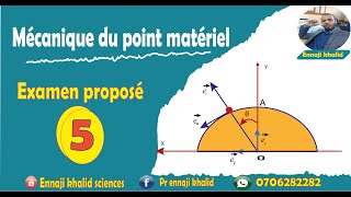 Examen proposé mécanique du point 5 [upl. by Sumner]