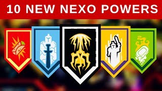 10 NEW NEXO POWERS  LATEST LEGO NEXO KNIGHTS SHIELDSPOWERS OCT  2017 [upl. by Gairc]