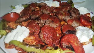 Evde Köfte İskender Tarifi 🔝 Pideli Köfte Nasıl Yapılır [upl. by Ytsenoh]