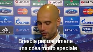 Sentite cosa dice Pep Guardiola sul Brescia [upl. by Broeder]