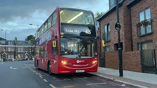 FRV London Bus Route 415 Tulse Hill Station  Old Kent Road Tesco 2481SN64OFG E400H [upl. by Docilla]