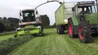 Silo Ernte 2015 mit MF Fendt Claas und MB Trac [upl. by Michaele767]