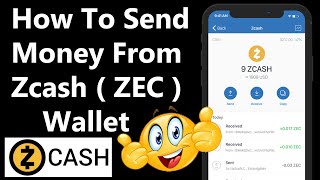 How To Send Money from Zcash ZEC Wallet By Crypto Wallets Info [upl. by Barris]