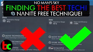 NO MANS SKY Tutorial HOW TO FIND THE BEST TECH MODULES WITHOUT WASTING NANITES Rolling amp Shifting [upl. by Laicram]