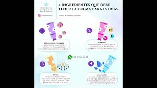 4 Ingredientes que Debe Tener la Crema para Estrías  Porque Salen Estrías en Jóvenes  Spa Mexico [upl. by Gustaf869]