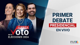 ENVIVO  Primer debate presidencial entre Sheinbaum Gálvez y Máynez [upl. by Naitsabes]