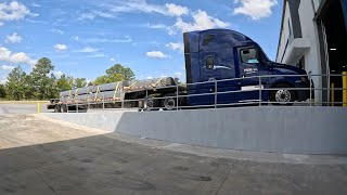 015 Cartersville Georgia Pipe Load  Flatbed Trucking [upl. by Carr64]