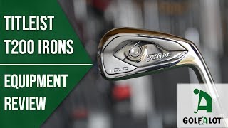 2019s BEST LOOKING iron  Titleist T200 Iron Golfalot Review [upl. by Ardnic419]