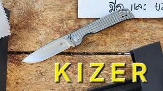 มีดพับ Kizer Cutlery Mini Begleiter [upl. by Oxley]