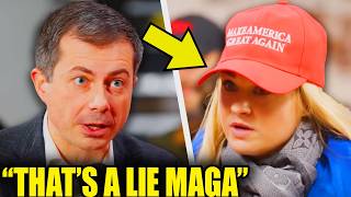 Watch Pete Buttigieg SILENCE MAGA Voter In MEGAVIRAL Takedown [upl. by Iene]