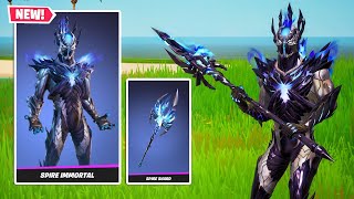 New SPIRE IMMORTAL Skin amp SPIRE SHARD Pickaxe Gameplay in Fortnite MALE SPIRE ASSASSIN [upl. by Eittam]