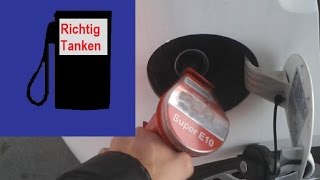 Tutorial Auto betanken  Richtig tanken an der Tankstelle  Autofahren lernen  Anleitung [upl. by Loleta]