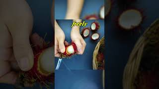 Rambutan Quick and Correct Description How to Open a Rambutan in 3 seconds [upl. by Arolf]