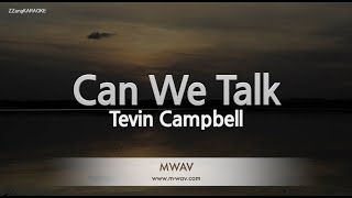 Tevin CampbellCan We Talk Karaoke Version [upl. by Inafetse]