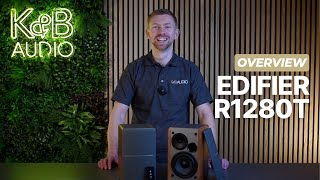 Edifier R1280T Active Bookshelf Speakers Product Overview [upl. by Arriaet896]