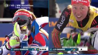 Damen 10 km Verfolgung Biathlon WM Hochfilzen 2017HD [upl. by Patterman]