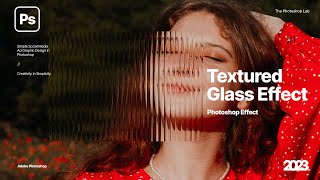 Create Glass Texture Effect in Adobe Photoshop 2023 [upl. by Eiahpets583]