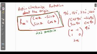 CSEC CXC Maths AntiClockwise Rotation About The Origin ACT Math SAT Math [upl. by Giffard]