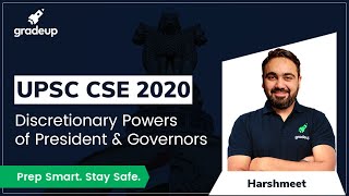 UPSC CSE 2020 Discretionary powers of President and Governors  Gradeup [upl. by Hugues]