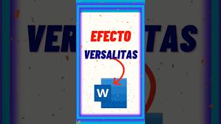 Poner VERSALITAS en Word wordtips word excel shorts [upl. by Briscoe]