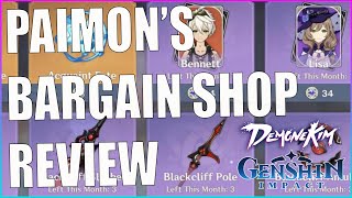 November Paimons Bargain Shop Review  Genshin Impact [upl. by Hailahk]