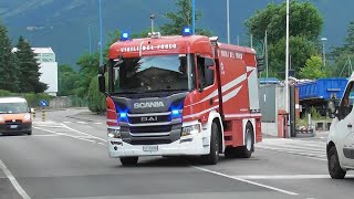 Autobotte Scania Vigili del Fuoco Brescia in emergenza [upl. by Lamb]