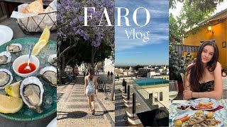 FARO TRAVEL VLOG  Visiting the AlgarvePortugal places to eat exploring the city and islands [upl. by Oludoet]