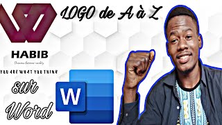 Comment faire un logo sur Word 2016 [upl. by Annaek855]