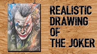 Very Easy Drawing a Realistic Joker Folie à Deux  How to draw joker folie à deux color [upl. by Featherstone]