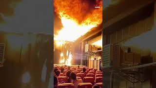 Watch this fire effect in a 5D cinema [upl. by Ado]