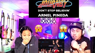 JOURNEY DONT STOP BELIEVIN FEAT ARNEL PINEDA DAUGHTER REACT [upl. by Elah]