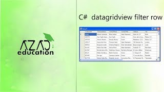 Datagridview Row filter c [upl. by Bartholomeo]