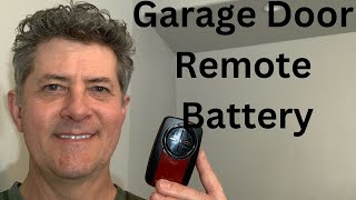 Garage Remote Battery Replacement [upl. by Jevon]