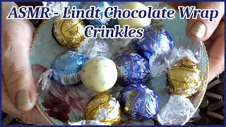 ASMR Lindt Chocolate Wrap Crinkles  Ten Minute ASMR asmr lindtchocolates [upl. by Sayres250]