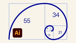 How to Make Golden Ratio Spiral in Illustrator [upl. by Gisela]