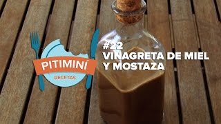 Vinagreta de miel y mostaza Vinagreta balsámica para ensaladas light [upl. by Ynnob]